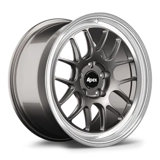 Apex ML-7RT Wheel 18x9 ET30 (5x120 / 72.56) - Machined Lip - Anthracite